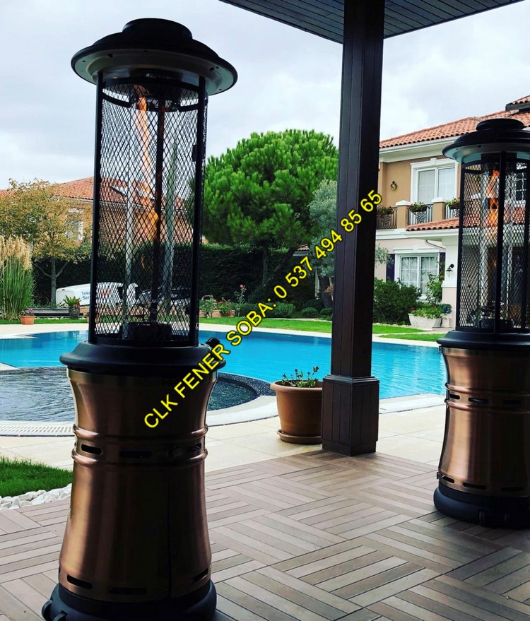 CLK Fener Soba Bakır Kahverengi Tüplü Bahçe Isıtıcısı Açık Alan Isıtıcı - Image 5