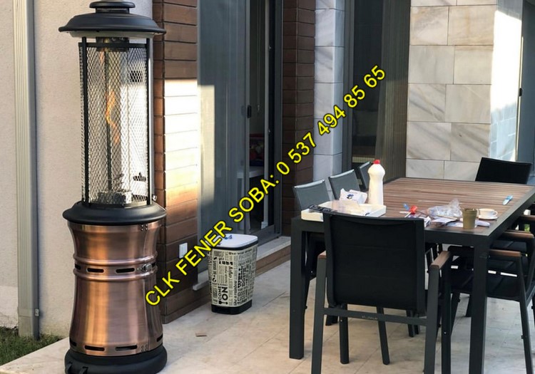 CLK Fener Soba Bakır Kahverengi Tüplü Bahçe Isıtıcısı Açık Alan Isıtıcı - Image 6